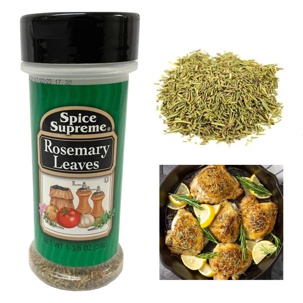 1 Spice Supreme Rosemary Leaves Seasoning 1.25 Oz Jar Cooking Dry Rub Veggies