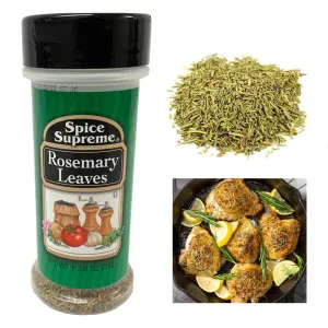 1 Spice Supreme Rosemary Leaves Seasoning 1.25 Oz Jar Cooking Dry Rub Veggies