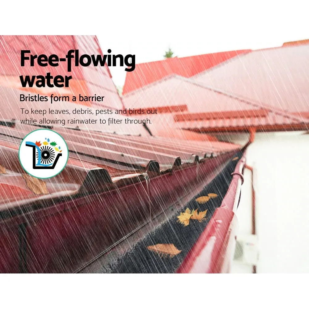 24PCS 92x10cm Heavy Duty Gutter Brush Guard | Leaf Twigs Filter | Home Garden