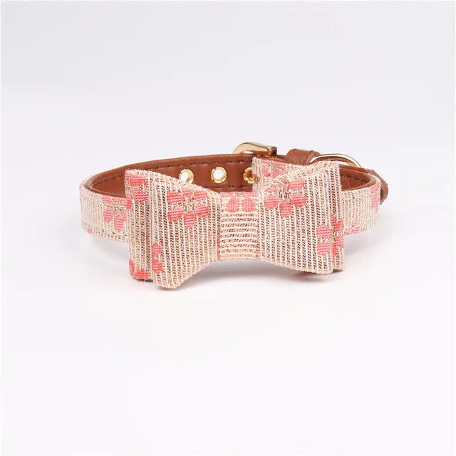 3pcs Cute Stylish and Eye-catching Bowknot Pets Collars