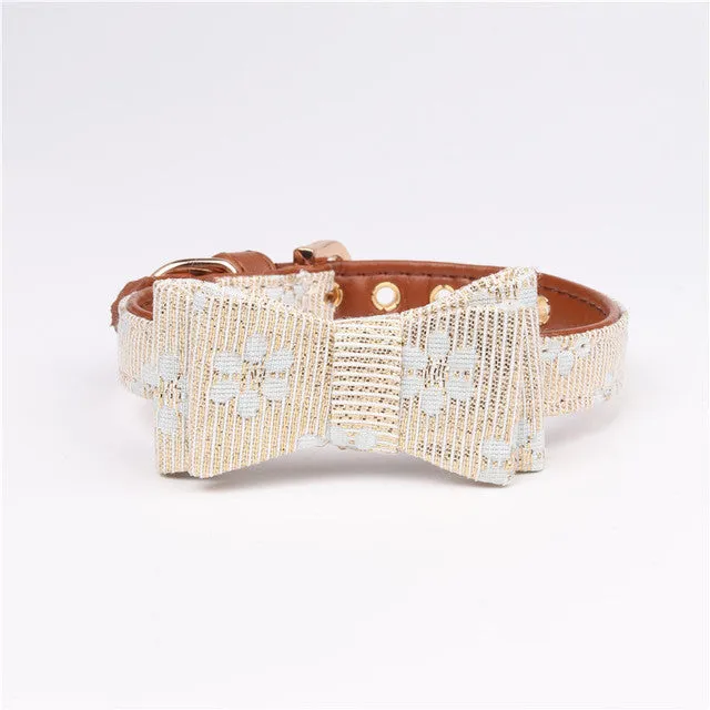 3pcs Cute Stylish and Eye-catching Bowknot Pets Collars