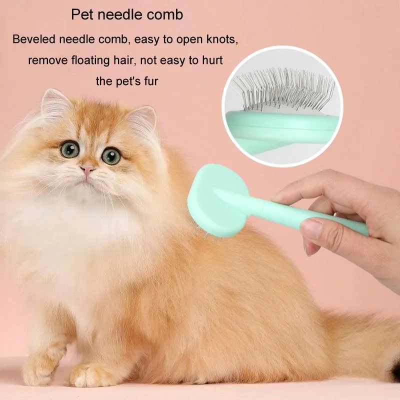 5 In 1 Pet Grooming Set For Cats Comb Clipper Needle