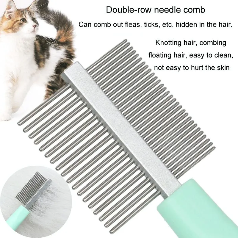 5 In 1 Pet Grooming Set For Cats Comb Clipper Needle