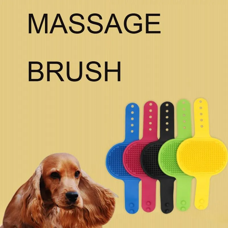 5Pc Dog Bath Brush For Grooming & Cleaning