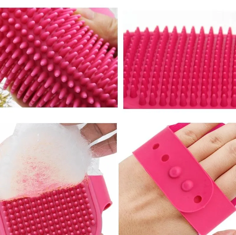 5Pc Dog Bath Brush For Grooming & Cleaning