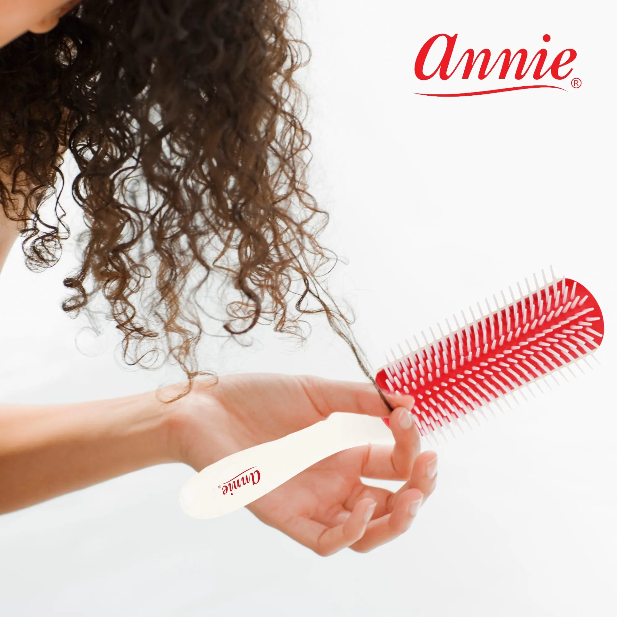 Annie Ergo Rubber Cushion Detangling Brush 9 Row