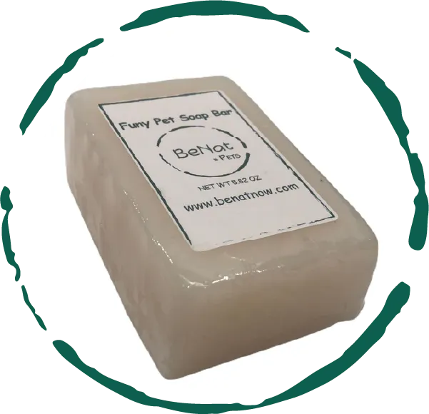 BeNat Pets. All-Natural Furry Pet Soap Bar. 5.8 oz. by BeNat