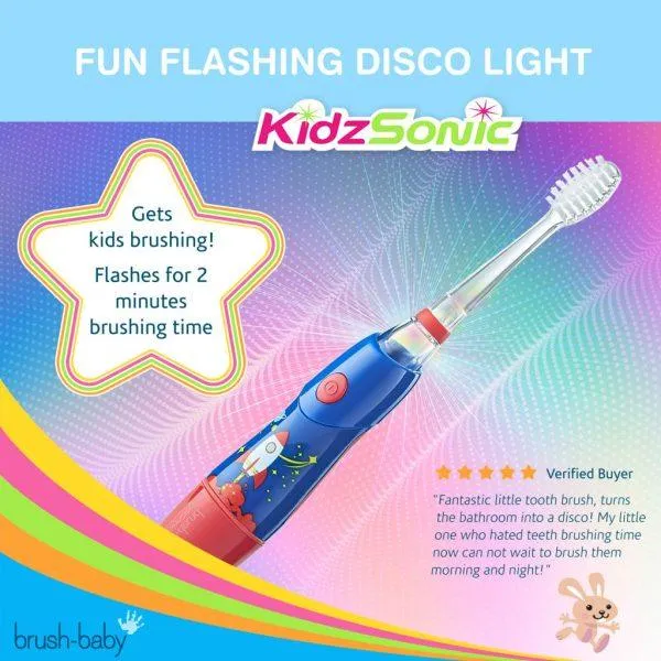 Brush-Baby KidzSonic Electric Toothbrush 3y 