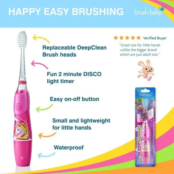 Brush-Baby KidzSonic Electric Toothbrush 3y 