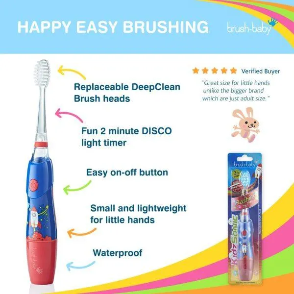 Brush-Baby KidzSonic Electric Toothbrush 3y 