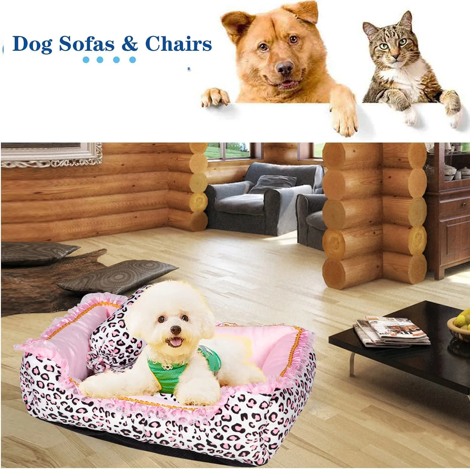 Cute Pink Puppy Sleeping Bed