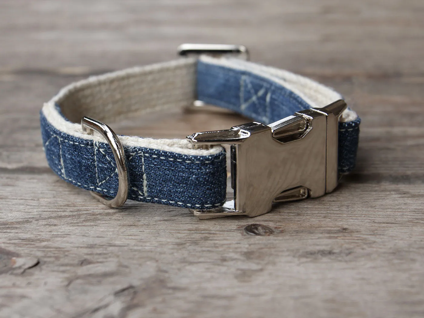 Denim Dog Collar