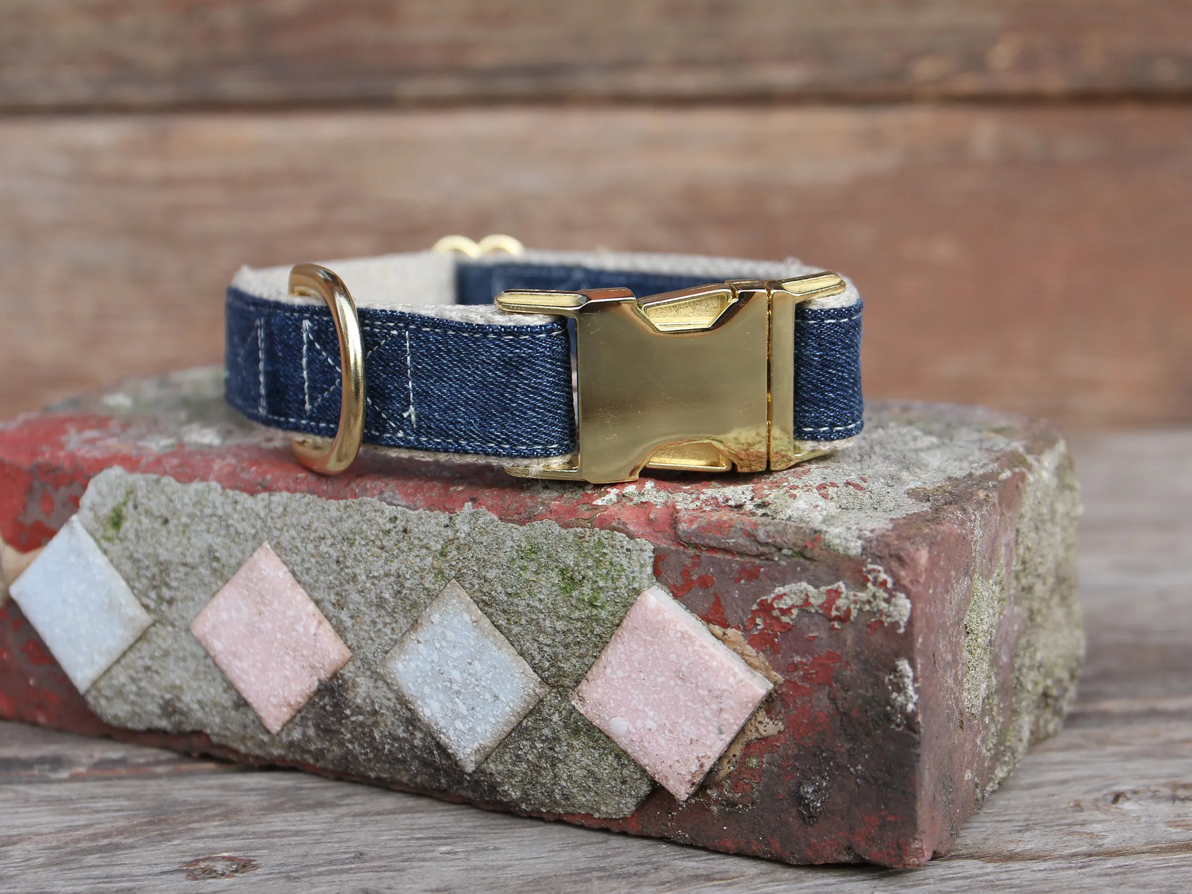 Denim Dog Collar