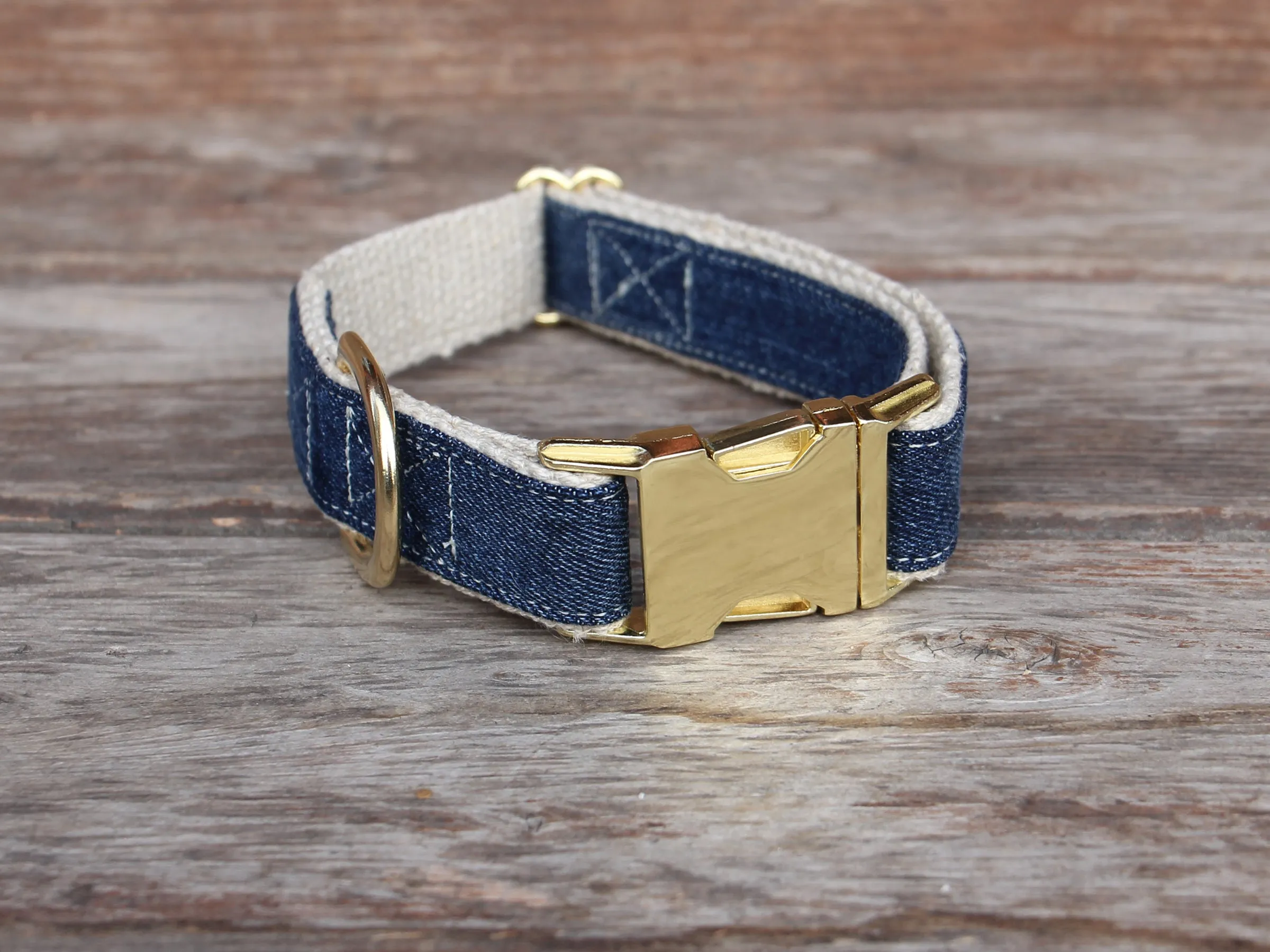 Denim Dog Collar