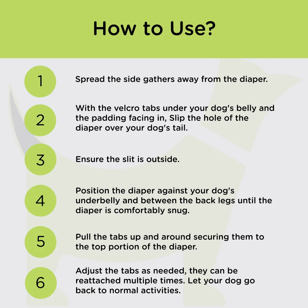 Dono Urine Deodorization with Carbon Technology Diaper for Male Dogs (15x33cm)