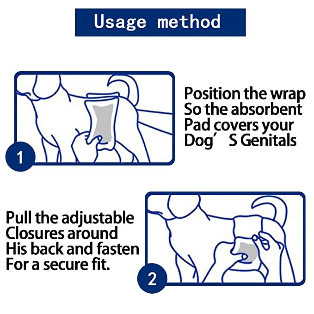 Dono Urine Deodorization with Carbon Technology Diaper for Male Dogs (15x33cm)