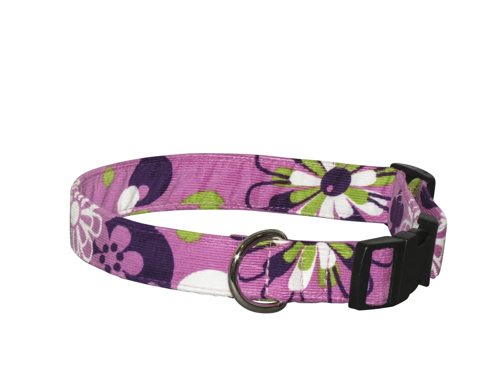 Elmo's Closet Plum Petals Dog Collar