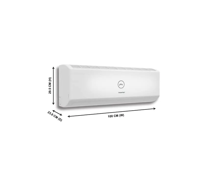 Godrej SIC 24ITC3-WZS 2 Ton 3 Star Inverter Split AC with 5-in-1 Convertible Cooling, Copper Condenser, Anti-Viral Filter & R32 Refrigerant