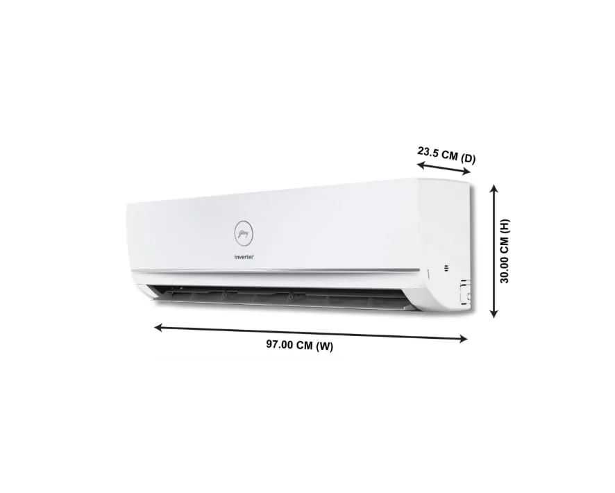 Godrej SIC18TTC3 1.5 Ton 3 Star Inverter AC | 5-in-1 Convertible | R32 Gas | Copper Condenser | Anti-Viral Filter | Heavy Duty Cooling | White