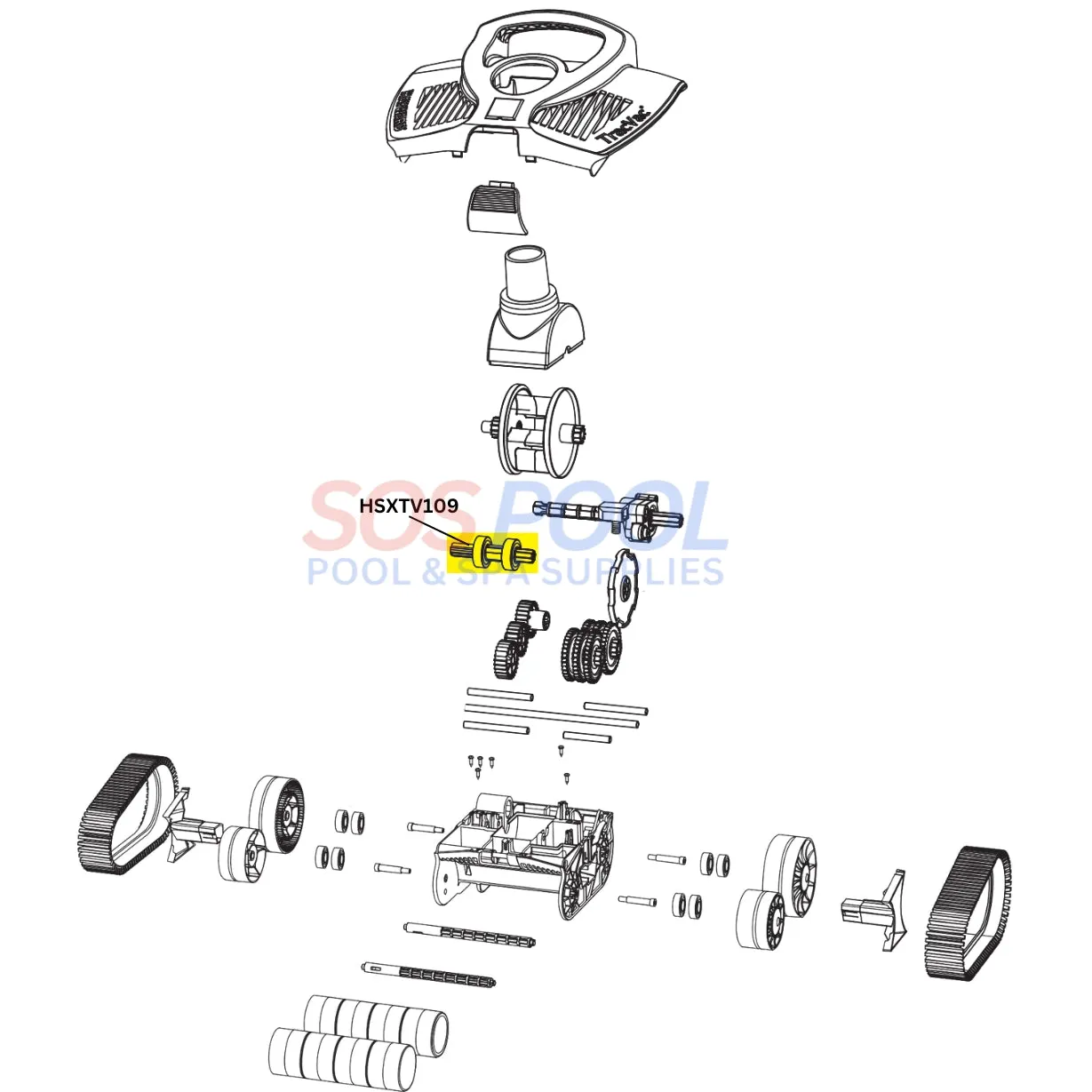 Hayward Right Drive Kit For TracVac Cleaners | HSXTV109
