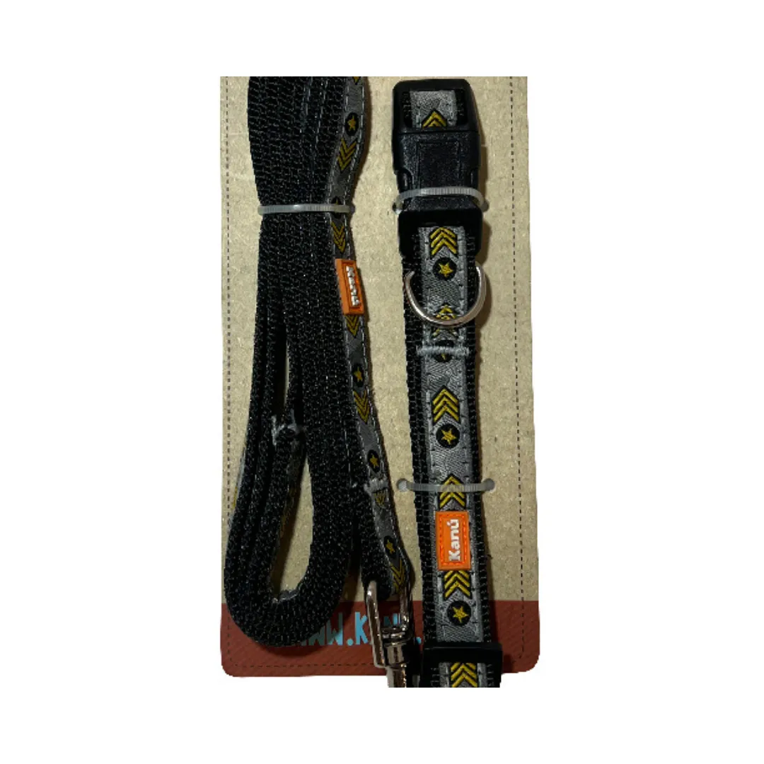 Kanu Pet  Stripes Combo Dog Leash & Collar
