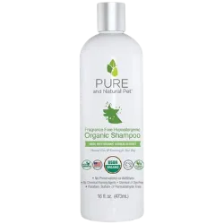 Pure and Natural Pet Hypo-Allergenic Fragrance Free Shampoo for Dogs 16oz