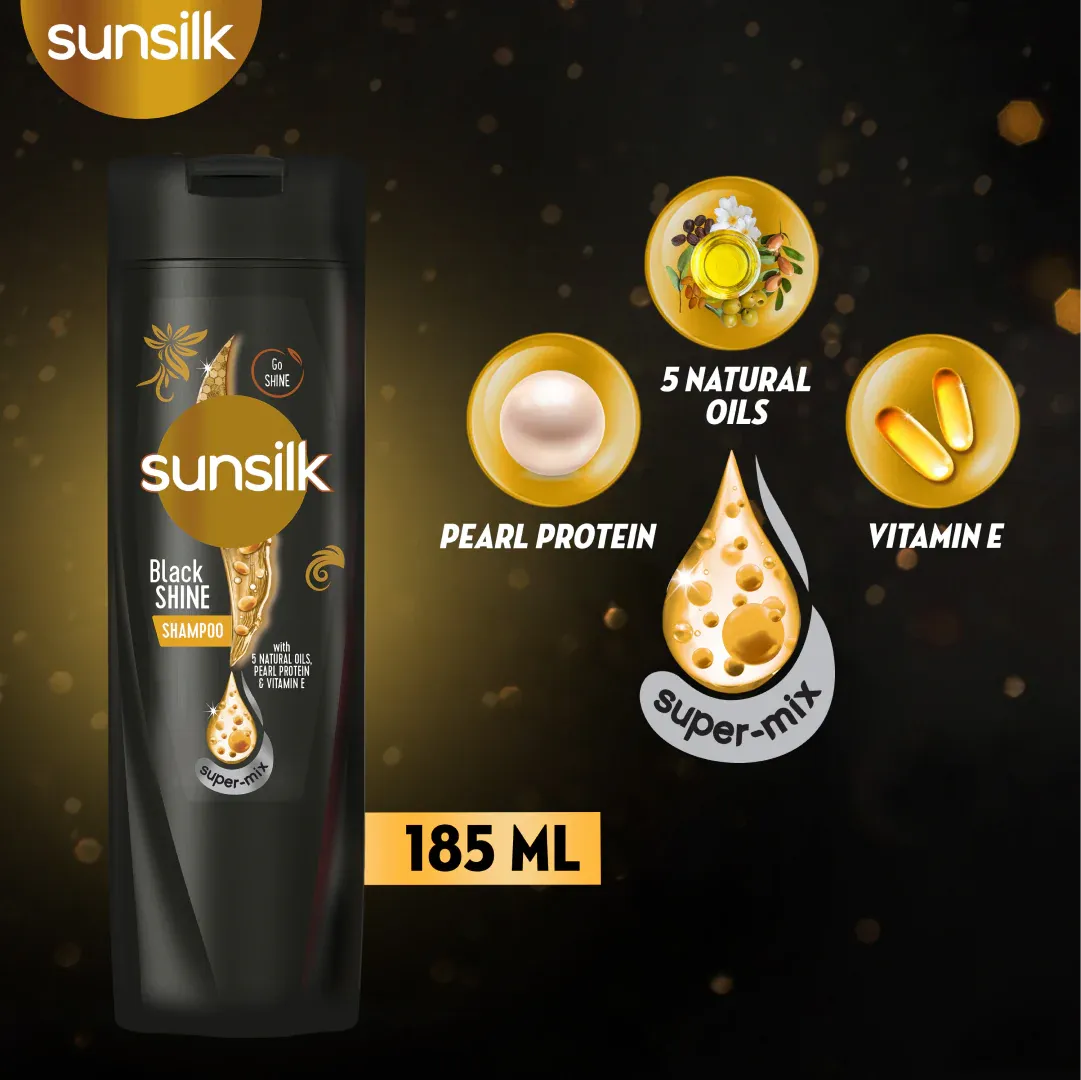 Sunsilk Black Shine Shampoo 185ML