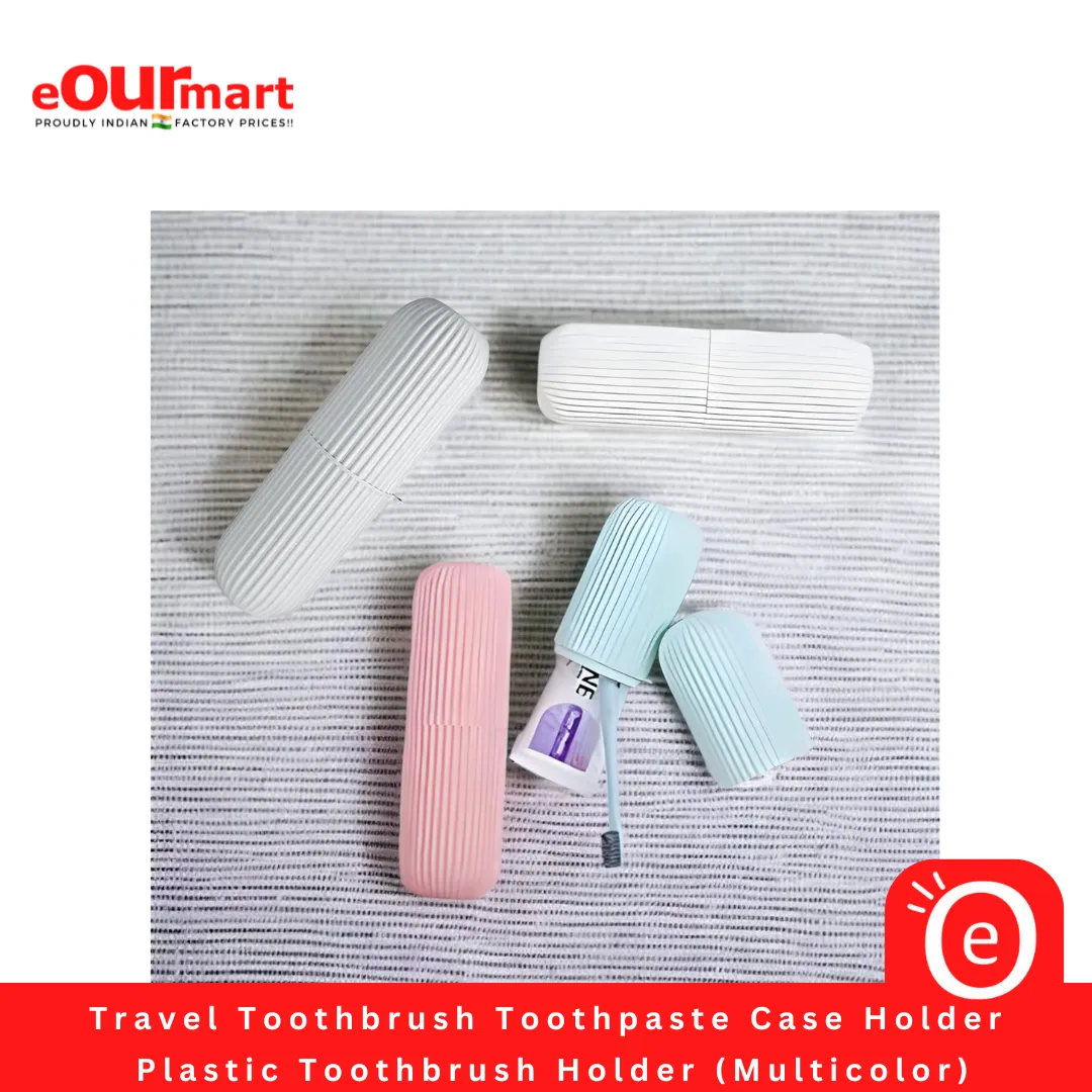 Travel Toothbrush Toothpaste Case Holder | Portable Toothbrush Storage Plastic Toothbrush Holder | Toothbrush Holder for Travel | Plastic Toothbrush Holder (Multicolor)