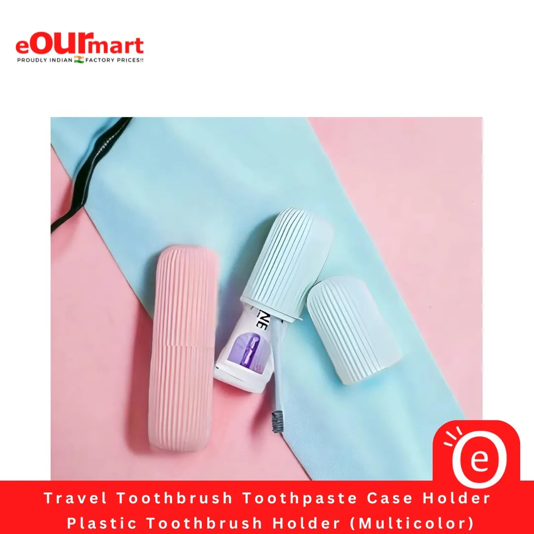 Travel Toothbrush Toothpaste Case Holder | Portable Toothbrush Storage Plastic Toothbrush Holder | Toothbrush Holder for Travel | Plastic Toothbrush Holder (Multicolor)