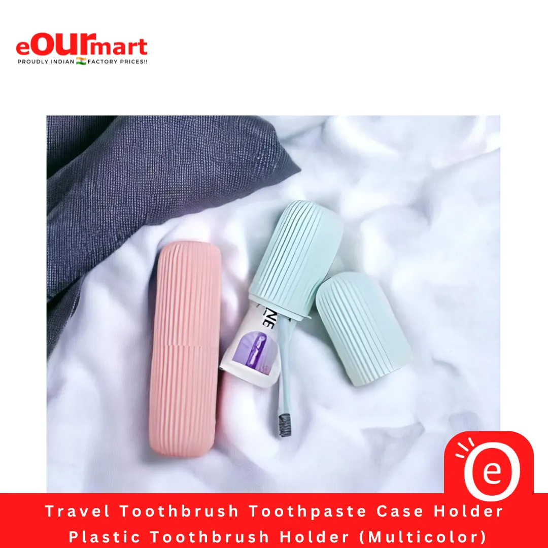 Travel Toothbrush Toothpaste Case Holder | Portable Toothbrush Storage Plastic Toothbrush Holder | Toothbrush Holder for Travel | Plastic Toothbrush Holder (Multicolor)